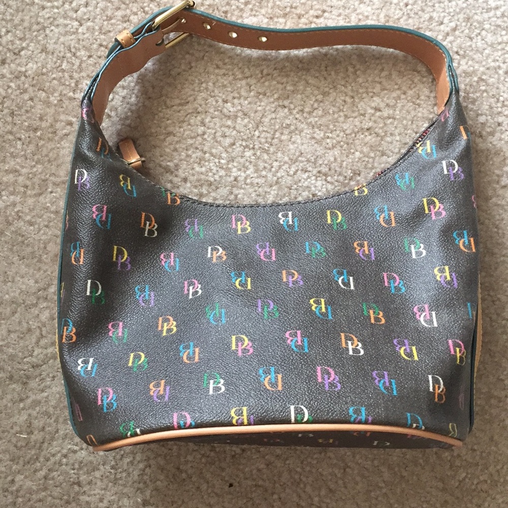 Dooney and Bourke Multicolored Logo Shouldered Bag